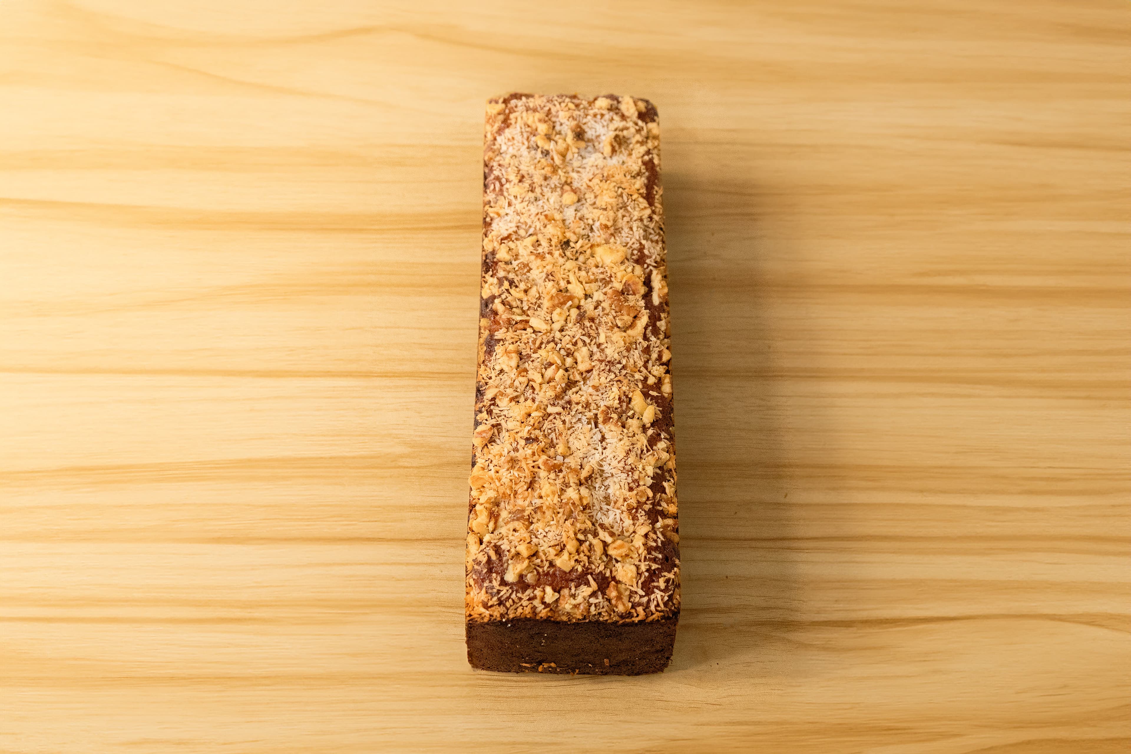 Fresh-baked protein banana bread loaf